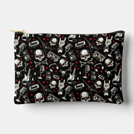 Retro Heavy Metal Pattern Etui (Voorkant)