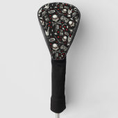 Retro Heavy Metal Pattern Golfheadcover (Voorkant)