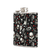 Retro Heavy Metal Pattern Heupfles (Links)