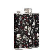 Retro Heavy Metal Pattern Heupfles (Rechts)