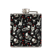 Retro Heavy Metal Pattern Heupfles (Achterkant)