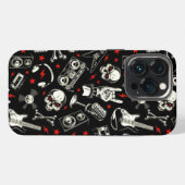 Retro Heavy Metal Pattern iPhone Hoesje (Achterkant horizontaal)