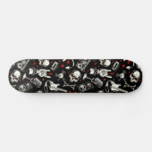 Retro Heavy Metal Pattern Persoonlijk Skateboard (Horizontaal)
