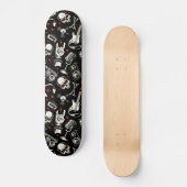 Retro Heavy Metal Pattern Persoonlijk Skateboard (Voorkant)
