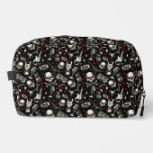 Retro Heavy Metal Pattern Toilettasje (Voorkant)