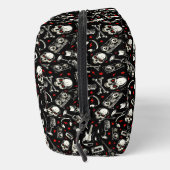 Retro Heavy Metal Pattern Toilettasje (Rechts)