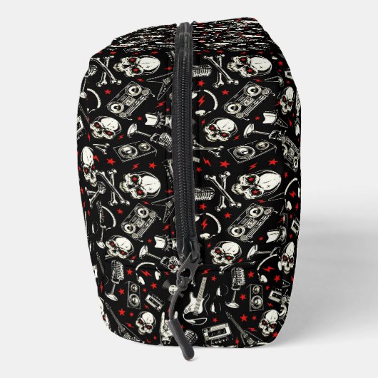 Retro Heavy Metal Pattern Toilettasje (Rechts)