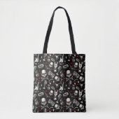 Retro Heavy Metal Pattern Tote Bag (Voorkant)