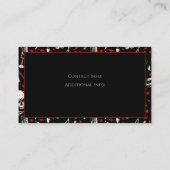 Retro Heavy Metal Pattern Visitekaartje (Achterkant)