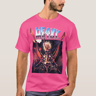 Retro Heavymen vrouwen Grappig Metaltshirt TSh T-shirt