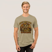 Retro "Heb de dag die je verdient" T-shirt met don (Voorkant volledig)