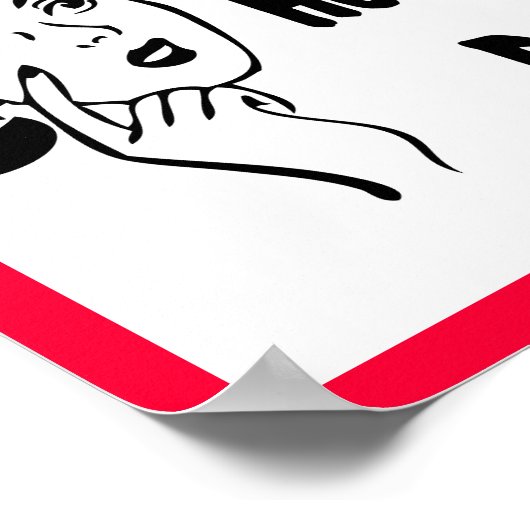 Retro heb je hoeveel baby's? poster (Hoek)