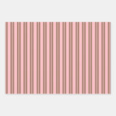 Retro Hedendaagse Mocha Bruine en Roze Patronen Inpakpapier Vel (Voorkant 2)