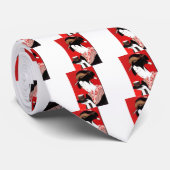 Retro heeft een fijne dag en een betere nacht met stropdas (Opgerold)