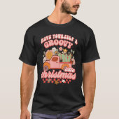 Retro heeft jezelf een roebele kerstboom t-shirt (Voorkant)
