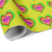 Retro HEEFT KLEUR VOOR WISSELKOERS ~ Roll Cadeaupa Cadeaupapier (Rol Hoek)