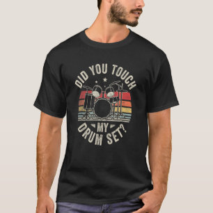 Retro heeft u op Mijn drumstel drummer D T-shirt