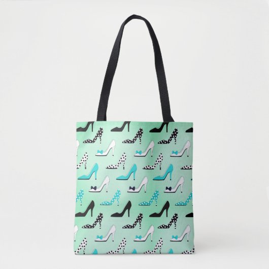 Retro Heels Tote Bag (Voorkant)