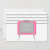 Retro Heet Roze Elektronica Kaart (Achterkant)