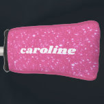 Retro Heet Roze Glitter Glans Gepersonaliseerde Na Golfheadcover<br><div class="desc">Retro Heet Roze Glitter Glans Gepersonaliseerde Naam Golf Hoofddeksel</div>