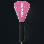Retro Heet Roze Glitter Glans y2k Gepersonaliseerd Golfheadcover<br><div class="desc">Verhef je golfspel met deze Retro Y2K Hot Pink Glitter Sparkle Gepersonaliseerde Naam Golf Head Cover. Met een levendige hot pink kleur met glitter en sparkle combineert deze headcover een eenvoudige, schattige en kleurrijke stijl met een leuke, unieke esthetiek. Perfect voor een vleugje 80'er en 90'er nostalgie, inclusief bewerkbare tekst...</div>