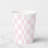 Retro Heet Roze Groovy Eén Schaker Papieren Bekers (Rechts)