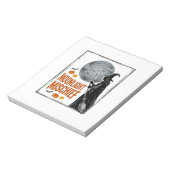 Retro Hekenshirt Halloween Maan Silhouet_1 Notitieblok (Linkerzijde)
