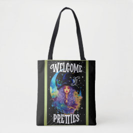 Retro Heks Beauty Halloween Tote Bag