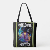 Retro Heks Beauty Halloween Tote Bag (Achterkant)