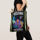 Retro Heks Beauty Halloween Tote Bag (Dichtbij)