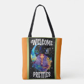 Retro Heks Beauty Halloween Tote Bag (Achterkant)