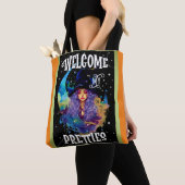 Retro Heks Beauty Halloween Tote Bag (Dichtbij)