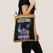 Retro Heks Beauty Halloween Tote Bag (Dichtbij)