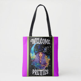 Retro Heks Beauty Halloween Tote Bag