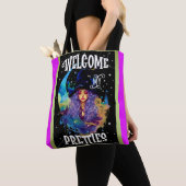 Retro Heks Beauty Halloween Tote Bag (Dichtbij)