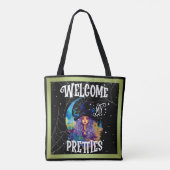 Retro Heks Beauty Halloween Tote Bag (Achterkant)