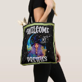 Retro Heks Beauty Halloween Tote Bag (Dichtbij)