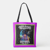 Retro Heks Beauty Halloween Tote Bag (Achterkant)