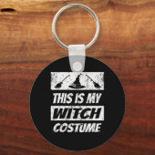 Retro Heks Halloween Matching Groep Kostuum Spook Sleutelhanger (Voorkant)
