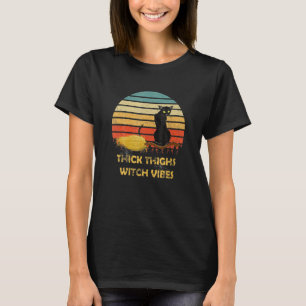 Retro heks hoge heksenvibes heksen Halloween Ca T-shirt