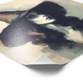 Retro heks in puntige heks Pet schilderij Foto Afdruk (Hoek)