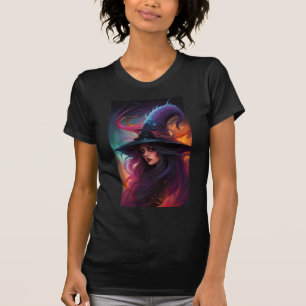 Retro heks kleurrijk T-shirt
