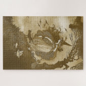 Retro heks puzzel legpuzzel (Horizontaal)