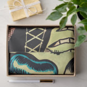 Retro Heks Vampier Meisje Horror Strips Tissuepapier (Geschenk)