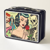 Retro Heks Vampire Meisje Horror Strips (Achterkant)