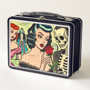 Retro Heks Vampire Meisje Horror Strips