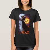 Retro Heksen Halloween T-Shirt (Voorkant)