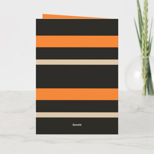 Retro Heksenillustratie Spookachtig Schattige Hall Kaart (Achterkant)