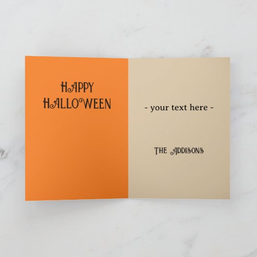 Retro Heksenillustratie Spookachtig Schattige Hall Kaart (Binnen)