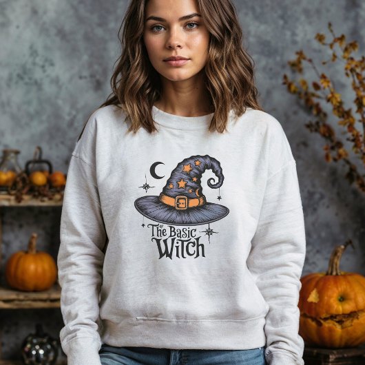 Retro Heksentypografie Halloween Vrouwen Kostuum Trui